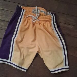 Mitchell & Ness Purple and Gold Men's Lakers Shorts